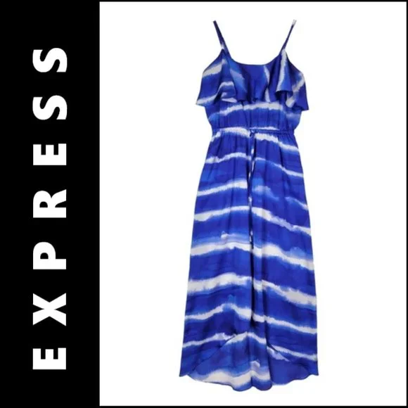 Express Dresses Express Womens Dress Size Xs Blue Stripe
